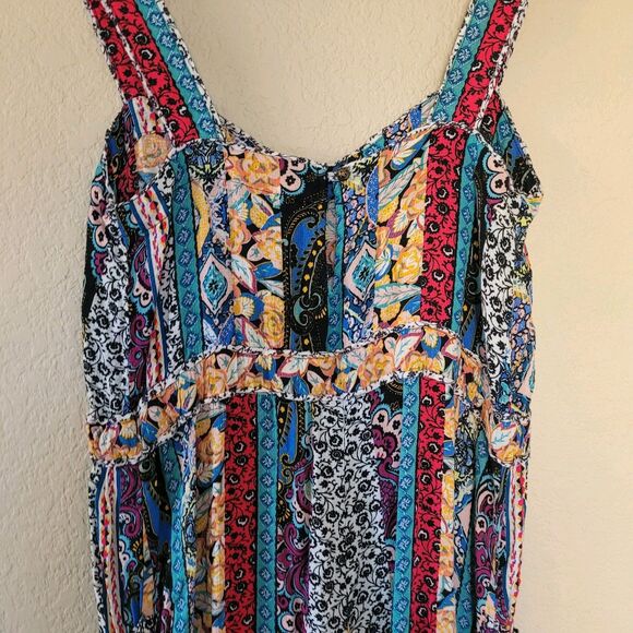 Anthropologie Wide Leg Crop Jumpsuit Sz Xsmall Calais Resort Boho Beach Vacation - Picture 7 of 13